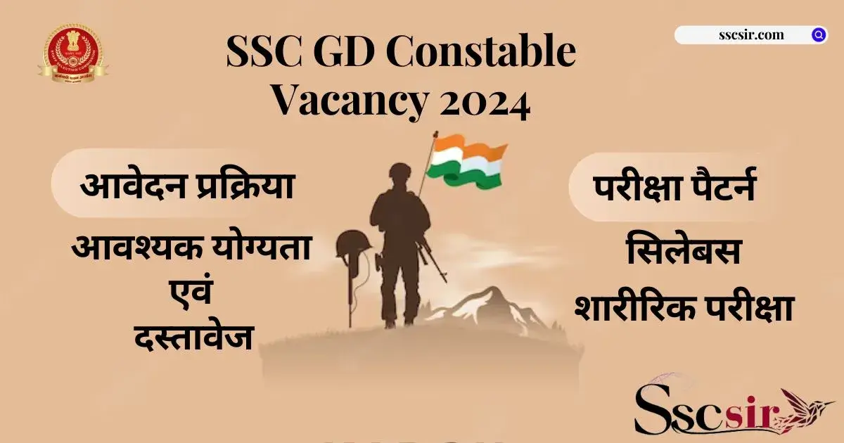 SSC GD Constable Vacancy 2024